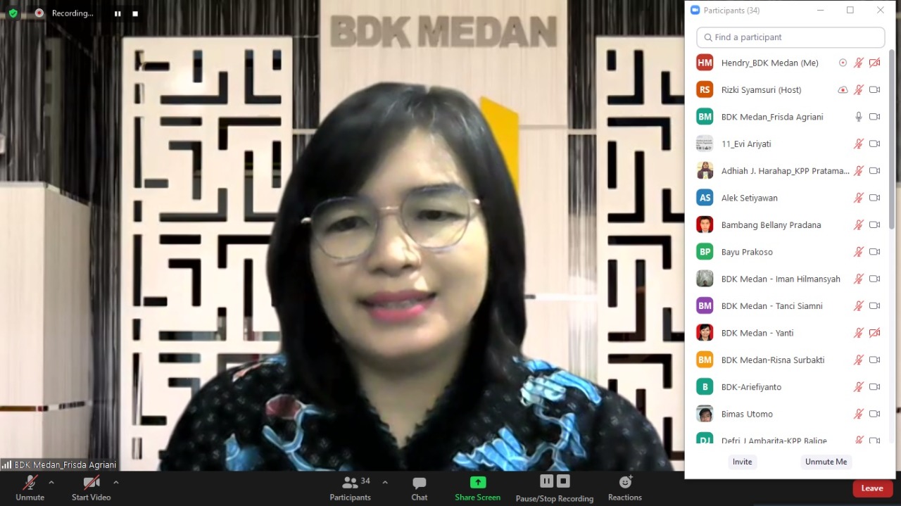 Pembukaan Pelatihan Jarak Jauh Effective Negotiation Skill Balai Diklat Keuangan Medan